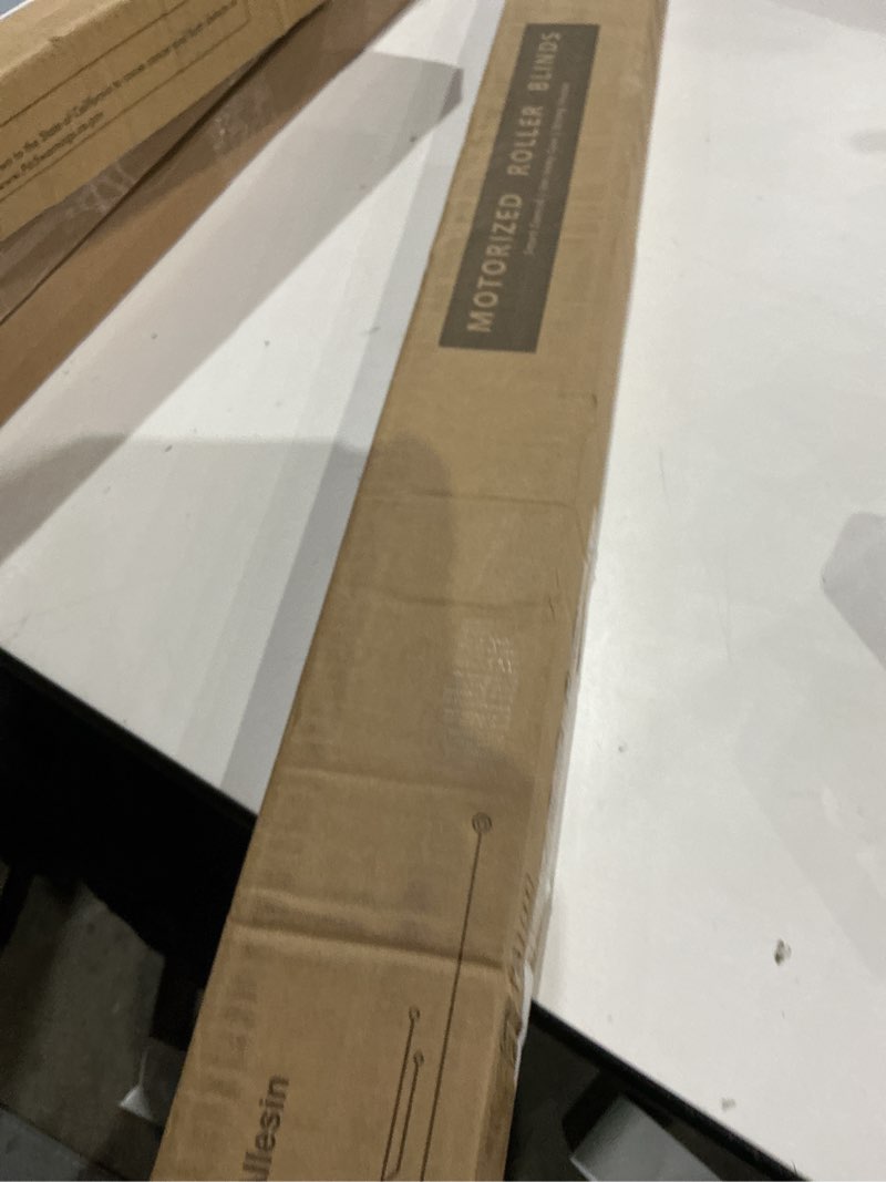 Condition photo showing Good Condition for allesin motorized blinds with remote | automatic blackout roller shades, easy install & smart control electric blinds for home office, living room (white 35" w x 72" h) white 35"w x 72"h