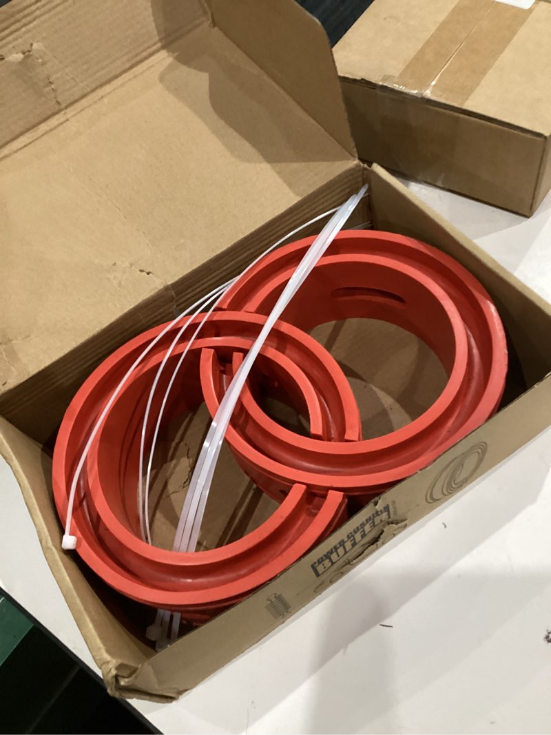 Condition photo showing Good Condition for 2PCS Coil Spring Spacers for Cars with 6 Ties,Rubber Coil Spring Spacers for 1.45''-1.65'' Sprung Distance,Heavy Duty Car Accessories for Front&Rear Shock Absorber Protection