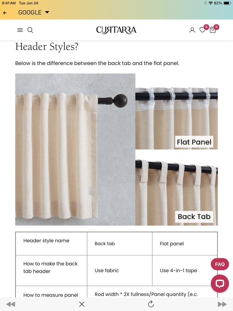 Understanding Back Tab Curtains: 