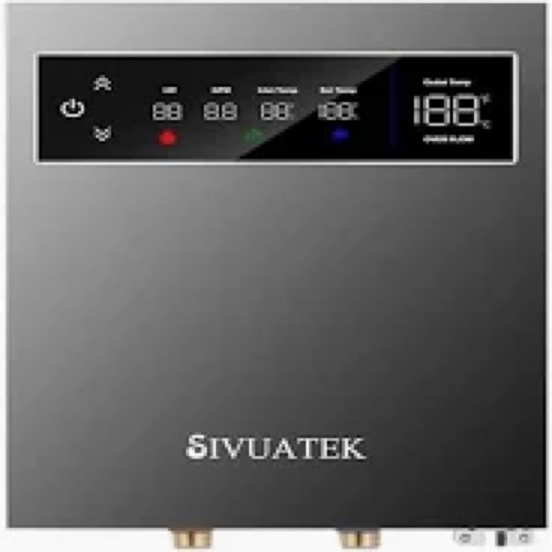 14kw tankless water heater electric, sivuatek 240v instant on-demand hot water heater, 2 point of us