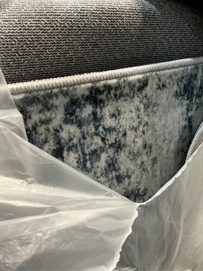 Condition photo showing Good Condition for 9x12 Area Rugs for Living Room Washable: Abstract Large Rug for Dining Room Bedroom Carpet Non Slip 9 by 12 Indoor Modern Nursery Home Office Blue Grey Blue/Grey 9' x 12' (Rectangular)