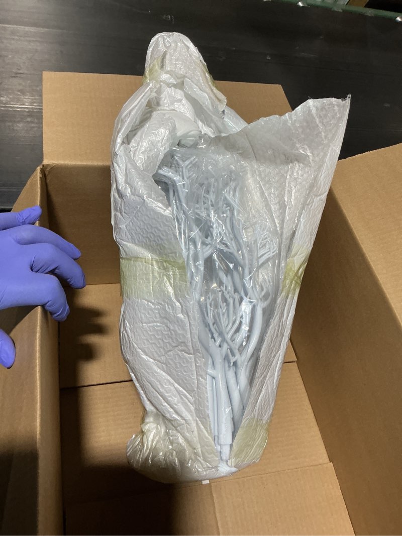 Condition photo showing Good Condition for tree centerpieces for weddings 30in - decorative ornament display tree for tables, tree branches for decoration, white artificial manzanita tree centerpiece for christmas birthday party decor 2ft 6in white