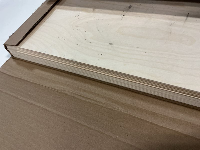 Condition photo showing Good Condition for 3 mm baltic birch plywood 1/8 x 12 x 20 inch, box of 12 b/bb grade craft wood, stronger than basswood sheets, for laser, cnc cutting and wood burning, by woodpeckers 12" x 20", 1/8" thick 12