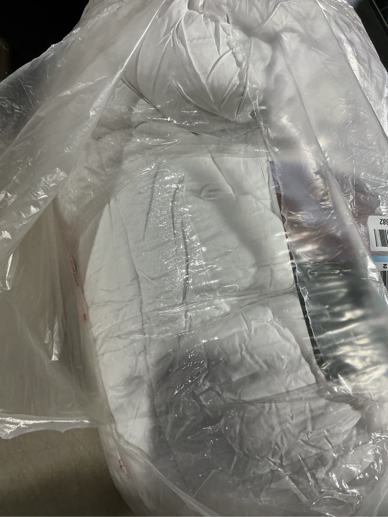 Condition photo showing As Is for beckham hotel collection king size mattress pad (extra padded) & protector hybrid - quilted pillow top mattress cover - thick, plush, fitted mattress topper for bed
