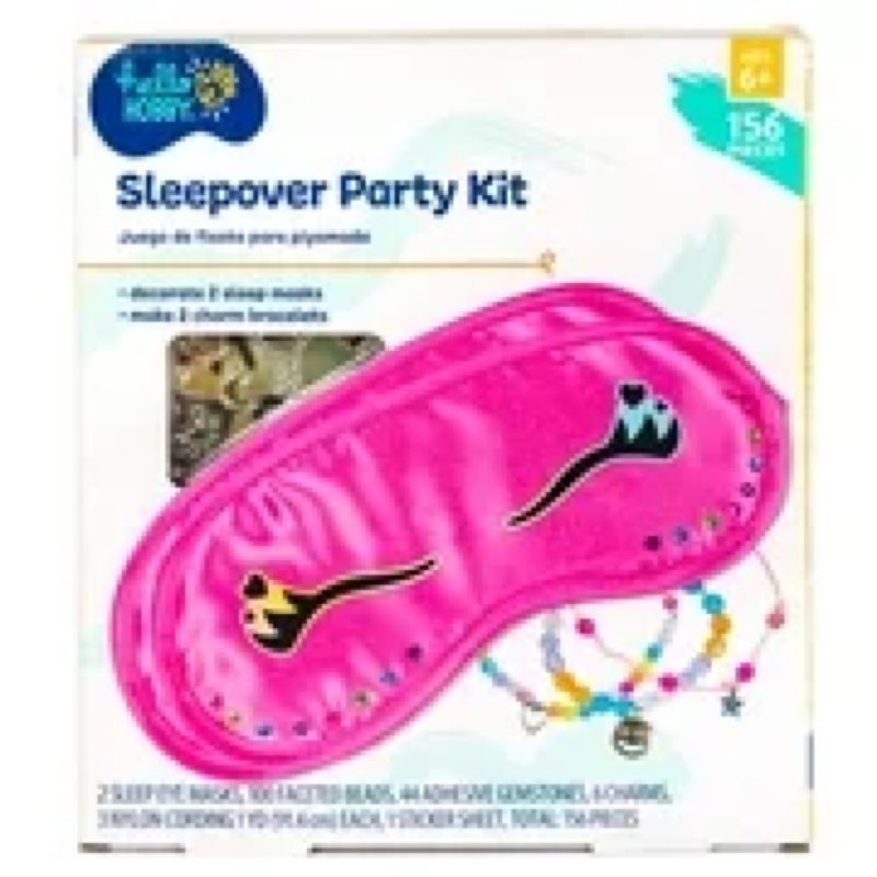 (pack of 6) hello hobby multicolor sleepover party kit
