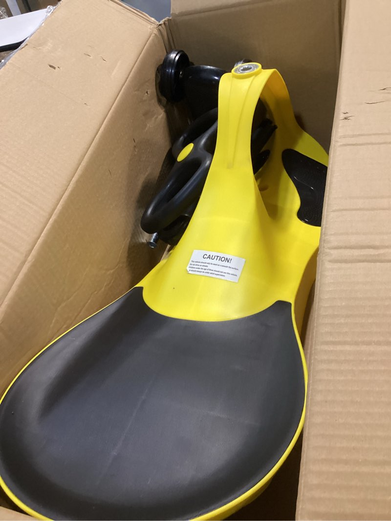 Condition photo showing Good Condition for Wiggle Car - Ride on Toy for Ages 3 and Up - Toddler Ride on Toys with no Batteries, Gears or Pedals Just Twist, Wiggle, and Go by Lil’ Rider (Yellow)