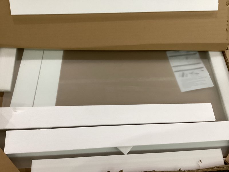 Condition photo showing Good Condition for quartet whiteboard, glass dry erase board, non-magnetic, 6' x 4', infinity frameless mounting, frosted surface, accessory tray and 1 dry erase marker (g7248f)
