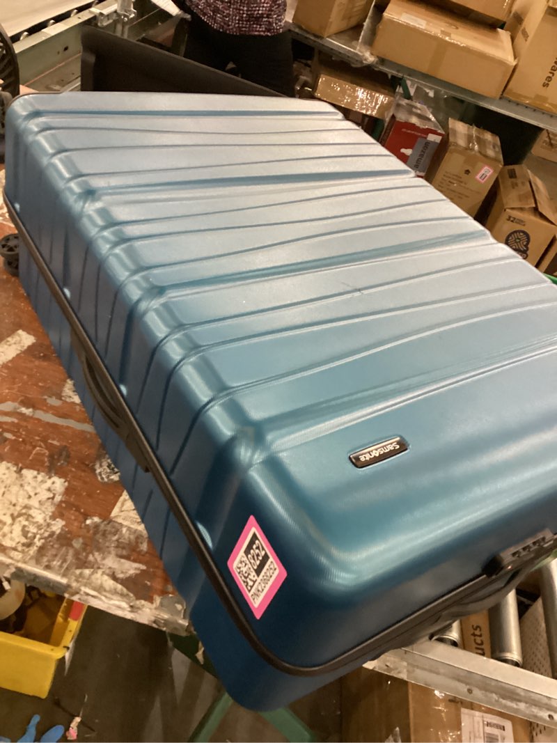 Blue carryon suitcase 