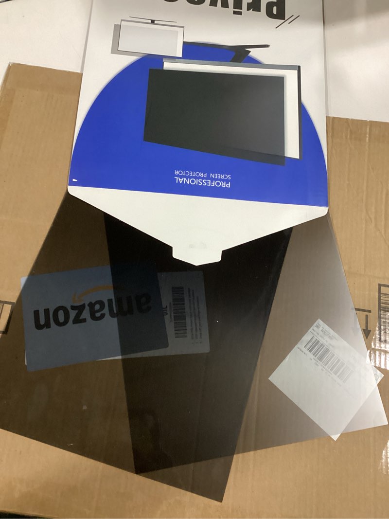 Condition photo showing Good Condition for [2-pack] 24 inch privacy screen for computer monitor 16:9 aspect ratio, eye protection anti blue light glare shield, 24inch removable black blackout anti spy desktop security private filter