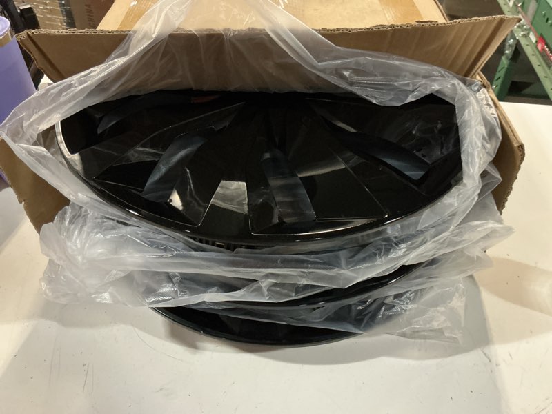 Condition photo showing Good Condition for hubcaps wheel cover replacement r16 size hub cap universal-fit steel wheel rim caps abs tire covers for most cars trucks sedans suv -set of 4?16-inch?black? tt-black 16-inch