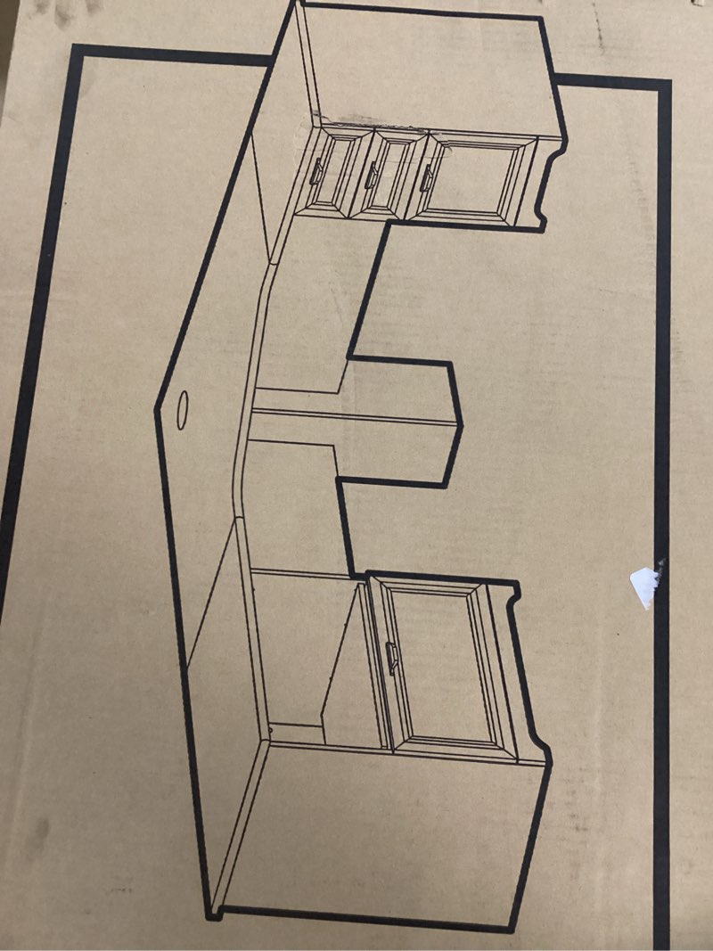 Condition photo showing New/Like New for realspace® magellan performance 71" w l-shaped corner desk, espresso
