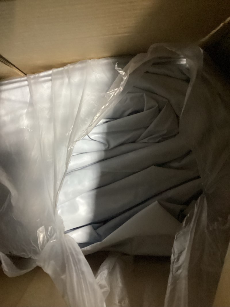 Condition photo showing As Is for vevor 24-ft round above ground pool liner, unibead pool liners, standard gauge, 52inch wall height, designed for steel sided above-ground swimming pools 24ft round