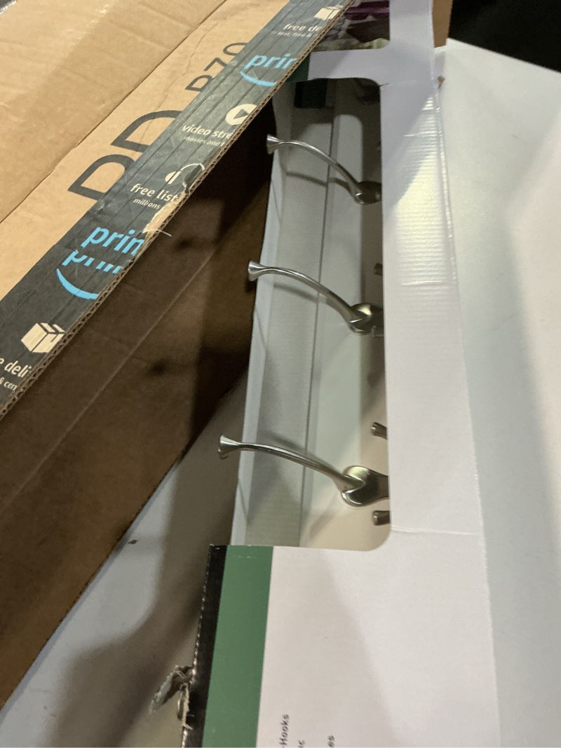 Condition photo showing Good Condition for Liberty Hardware 129848 Five Double Hook 27  Wide Rail - White