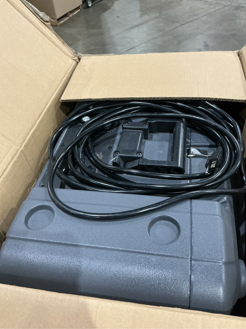 Condition photo showing Good Condition for vevor air scrubber with 3-stage filtration, stackable negative air machine 550 cfm, air cleaner with merv10, carbon, h13 hepa, for home, industrial and commercial use 550cfm