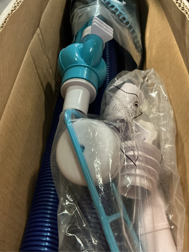 Condition photo showing Good Condition for automatic suction pool cleaner, side climbing pool cleaners with 10 hose, low noise pool vacuum cleaner for above-ground & in-ground swimming pool, blue