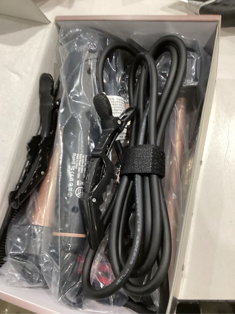 Condition photo showing As Is for 5 in 1 Wand Curling Iron Set, Hair Styling Tools with Thermal Brush and 4 Interchangeable Ceramic Barrels from 1/2 to 1 1/2 inch, Fast Heating, Dual Voltage Hair Curler, Gifts for Women