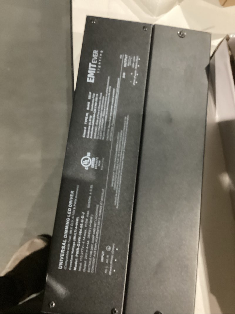 Condition photo showing As Is for emitever 384w dimmable led driver, 24v 5-in-1 dimmable power supply,4-channels ac to dc transformer for led light, compatible with lutron and leviton dimmer, waterproof ip67 and ul listed, class 2 24v 384w hardware power