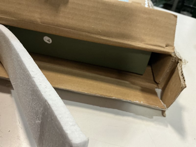 Condition photo showing Good Condition for songmics shoe rack bench, 3-tier bamboo shoe storage organizer, entryway bench, holds up to 286 lb, 11.3 x 27.6 x 17.8 inches, for entryway bathroom bedroom, forest green ulbs004c01 forest green 27.6"w