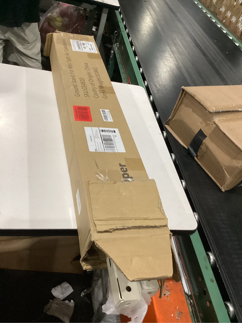 Condition photo showing Good Condition for wecooper mini split ground stand for ductless ac condenser heat pump system.heavy duty adjustable double levels floor stand ground mounting bracket for 9000-18000 btu