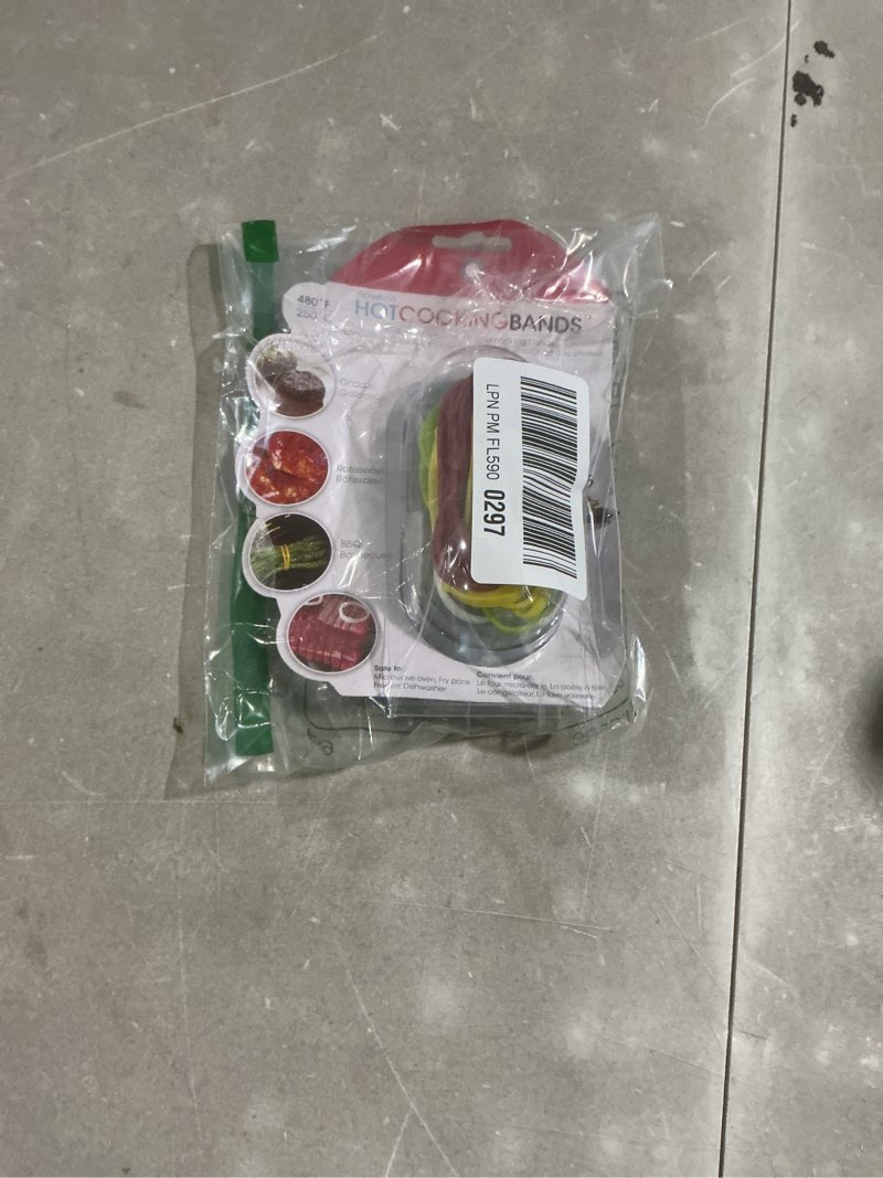 Condition photo showing Good Condition for silicone cooking bands - multi color - 1 unit