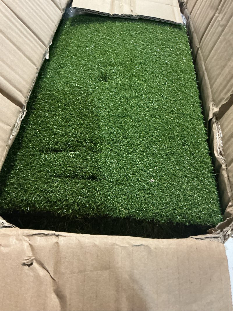 Condition photo showing Good Condition for golf net, 10x7ft with golf practice mat, hitting aid nets for backyard driving chipping training swing with targets outdoor or indoor– gifts for men/dad/him 10*10ft