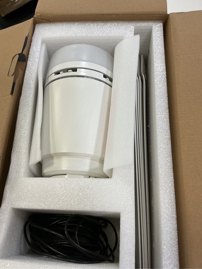 Condition photo showing Good Condition for gazebo outdoor ceiling fan light 31.5'', 40000mah large portable ceiling fan with remote and hanging hook, 4 wind speeds, 3000k-6500k dimmable canopy fan light for patios, pop up tent, camping 31.5 inch