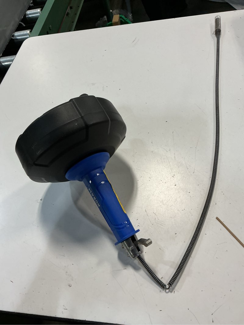 Condition photo showing As Is for  kobalt 1/4-in x 15-ft high carbon wire hand auger for drain