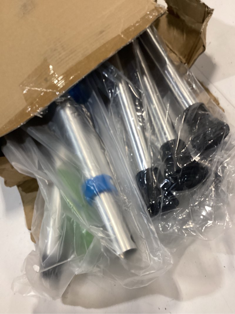 Condition photo showing New/Like New for hold 440 lbs folding canes with seat walking stick height adjustment cane seat capacity frosted handle with magnetic therapy stone crutches stool blue