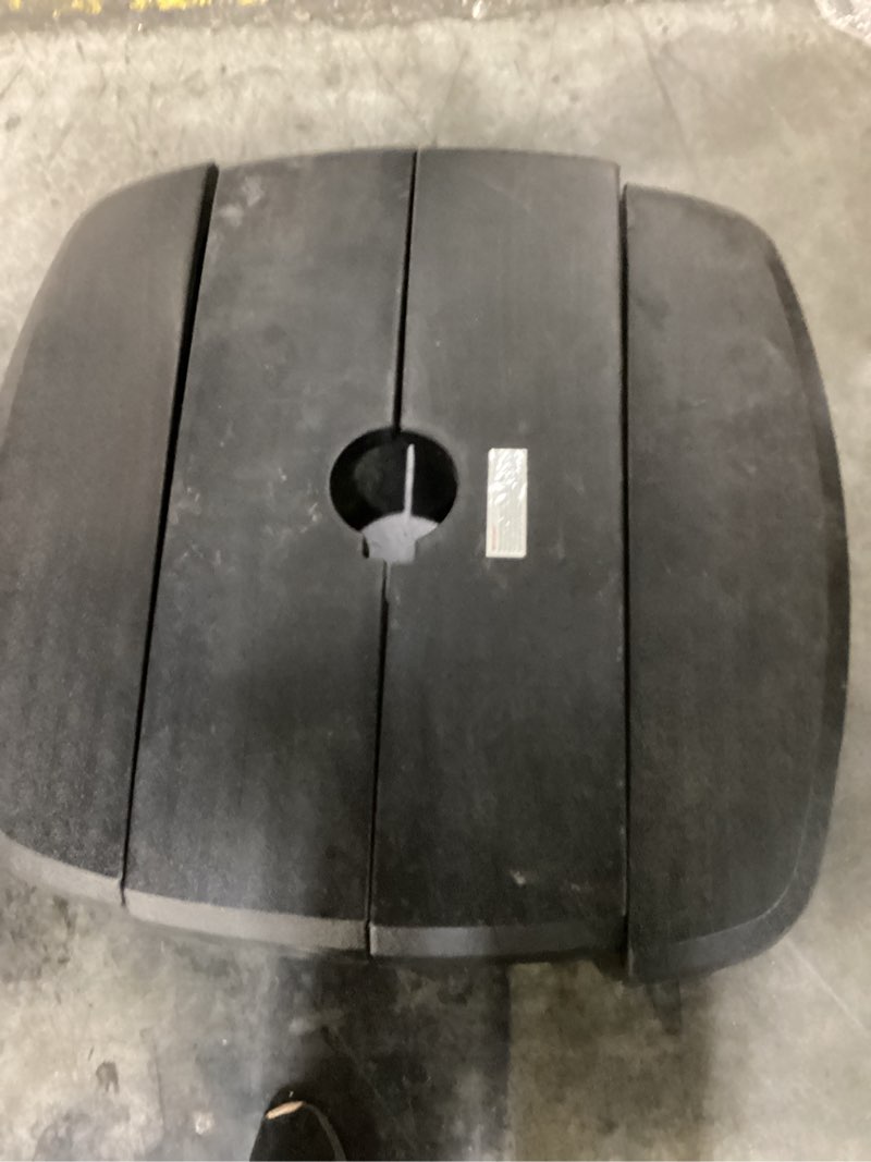 Condition photo showing New/Like New for simplyshade 39.25\" black bermuda 4 section umbrella base
