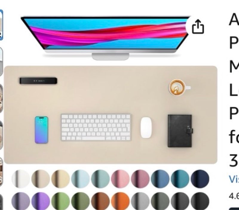 Pads  Amazon Prime Logo Enjoy fast, free delivery, exclusive deals, and award-winning movies & TV shows. Join Prime $13.99 Get Fast, Free Shipping with Amazon Prime FREE delivery Sunday, December 14 on orders shipped by Amazon over $35 Or Prime members get FREE delivery Friday, December 12. Order within 16 hrs 6 mins. Join Prime Arrives 13 days before Christmas Delivering to Florence 41042 - Update location In Stock Quantity: Quantity:1   Add to Cart   Buy Now Ships from Amazon Sold by Aothia Life Returns FREE refund/replacement until Jan 31, 2026 Payment Secure transaction  Add a gift receipt for easy returns Add to List                  3+    9 VIDEOS   Click to see full view Aothia Leather Desk Pad Protector, Office Mat, Large Mouse Pad, Non-Slip PU Leather Blotter, Laptop Desk Pad, Waterproof Writing Pad for Office and Home (Beige, 31.5\" x 15.7\")(similar)