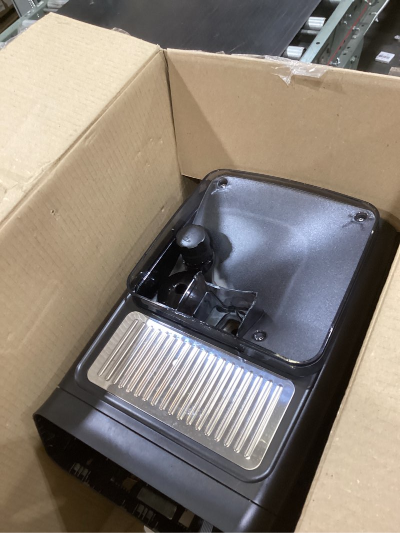 Condition photo showing As Is for PHILIPS 5500 Series Fully Automatic Espresso Machine, LatteGo Milk System, Integrated Grinder, 20 Hot & Iced Coffee Pre-Sets, Quick Start, SilentBrew, 15-Bar Pressure, Black Chrome (EP5544/94) Black, chromed