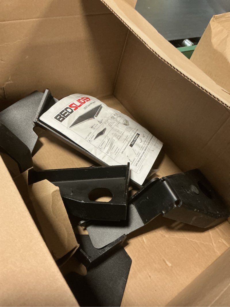 Condition photo showing Good Condition for Bedslide No-Drill Truck Bed Brackets, for Truck Bed Organizer, Fits Chevy Colorado and GMC Canyon, Years 2023-2024, 5’ Truck Bed, Black 5' Bed 2023-2024 Colorado/Canyon