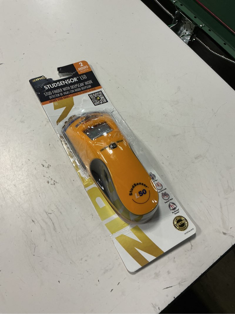 Condition photo showing As Is for zircon wirewarning e50 6.66 in. l x 2.80 in. w stud sensor 1-1/2 in. 1 pc