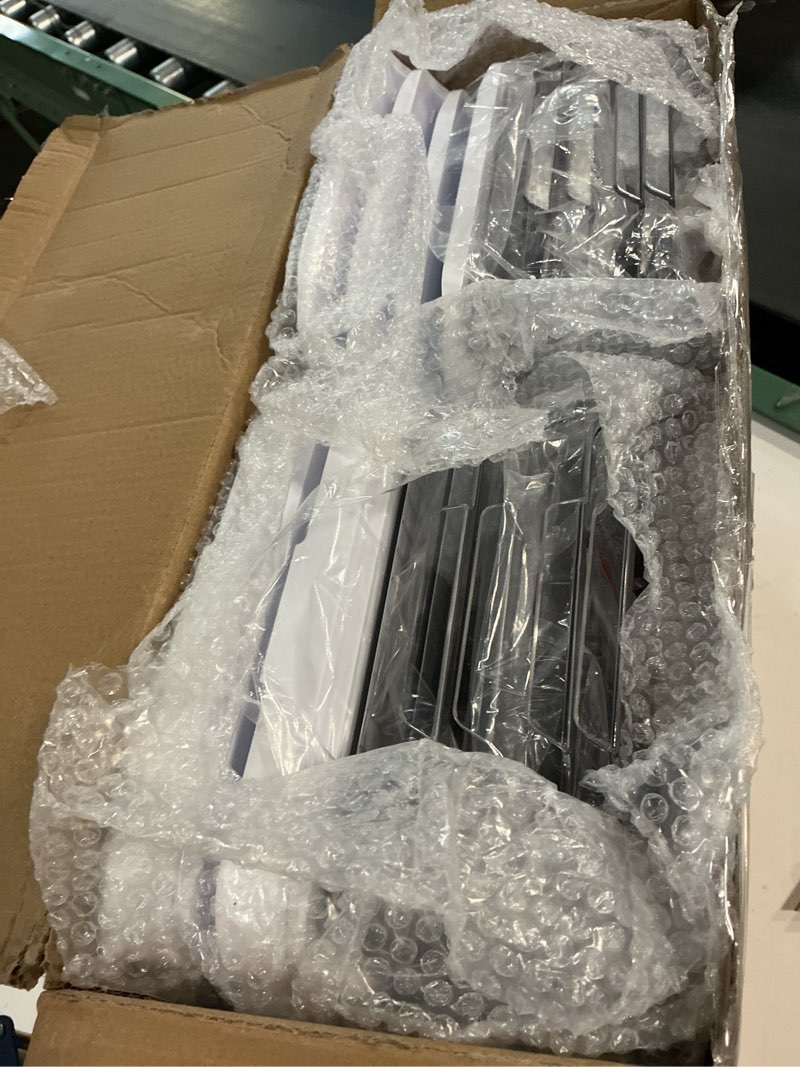 Condition photo showing Good Condition for Delamu 2-Tier Multi-Purpose Bathroom Under Sink Organizers and Storage, Stackable Kitchen Pantry Organization, Pull Out Medicine Cabinet Organizer with Movable Dividers, White, 4Pack White 4 Pack