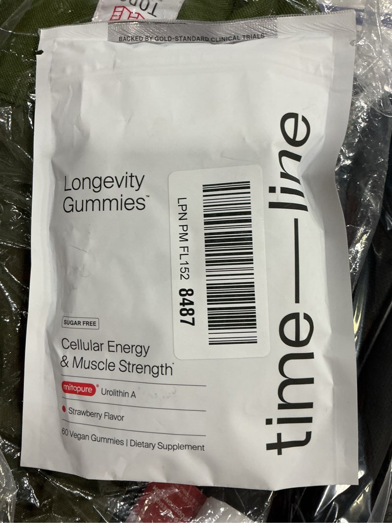Condition photo showing New/Like New for ((b.b 08/27))timeline mitopure urolithin a supplement gummies - clinically proven support for healthy aging cellular energy muscle strength and longevity