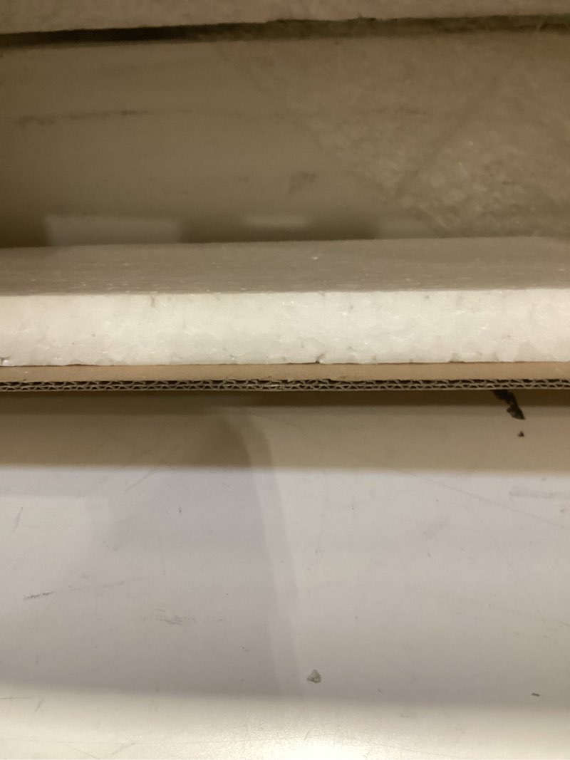Condition photo showing Good Condition for hbcy creations flag display case for 5' x 9.5' american veteran burial flag - solid wood whitewashed frame with glass front - wall mount or standing display whitewashed 9.5'x5' flag case