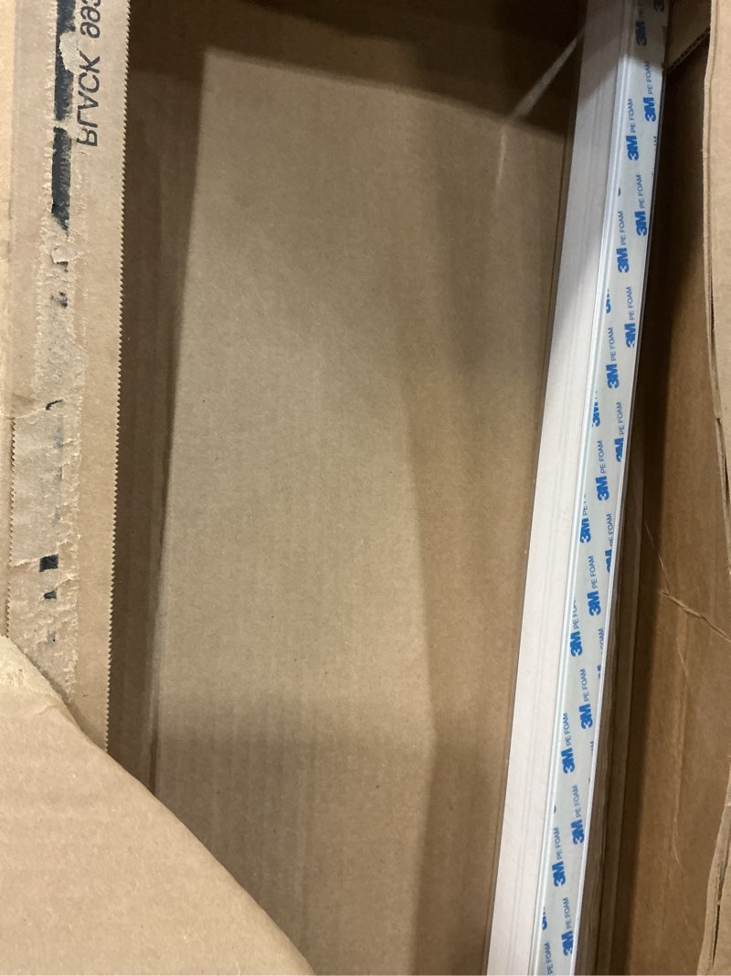 Condition photo showing Good Condition for zstarr pvc light blockers blackout light blockers side tracks for window shades and blinds side tracks for blackout shades easy to instal light blocking strips for bedroom (white, 58",2pcs) l-shaped white-2pcs 58‘’