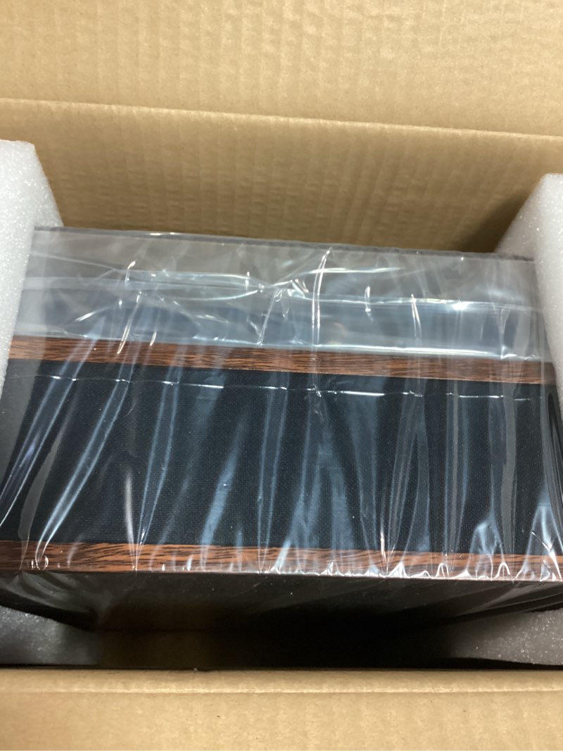 Condition photo showing Good Condition for Full-Size Vintage Vinyl Record Player, 3-Speed Turntable with Counterweight, Bluetooth Input & Output, Built-in Stereo Speakers, Supports AUX/RCA/Headphone Jacks, LP Player Walnut Brown