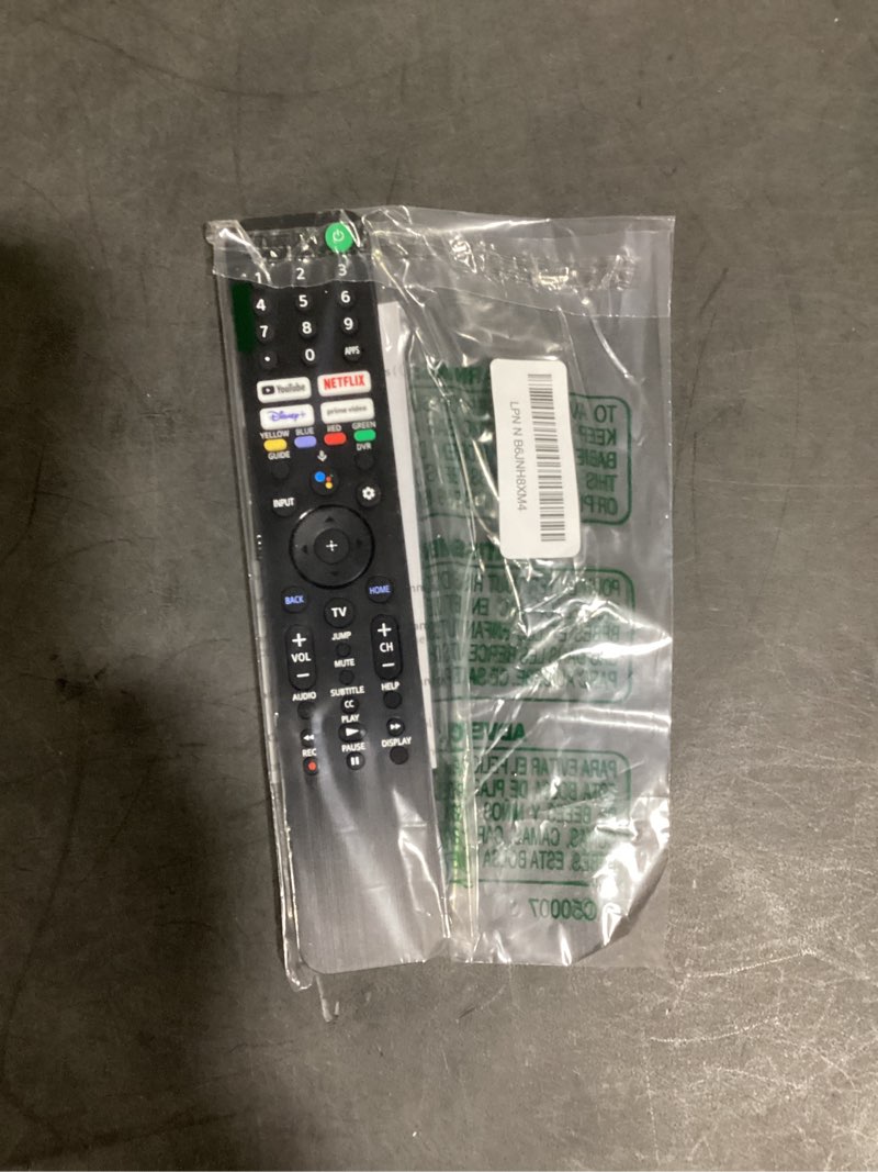 Condition photo showing Good Condition for replacement for sony-tv-voice-remote-control, compatible with sony bravia xr/xbr/kd series 4k/8k led oled google/android smart tvs (1 year warranty) for sony smart tvs