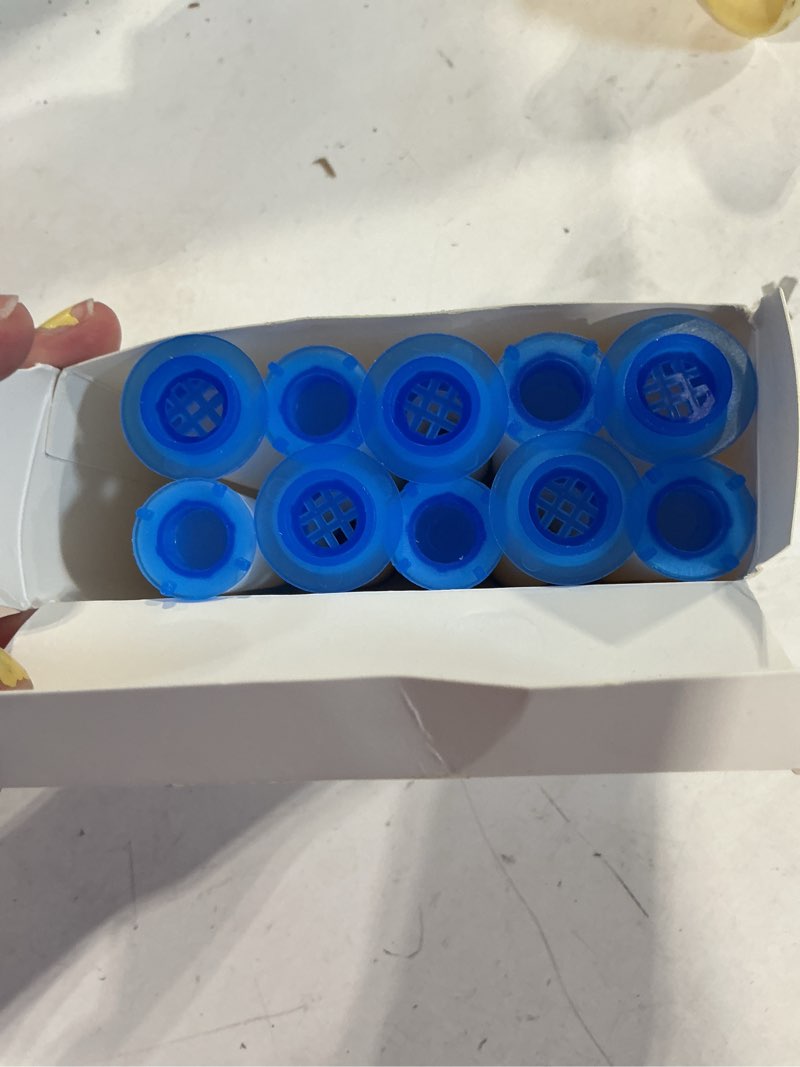 Condition photo showing Good Condition for 10pcs shower head filter drivese, 2.95 inch ion shower dropse head filter pp cotton replacement cartridge, water filter core cotton for handheld showerheads.