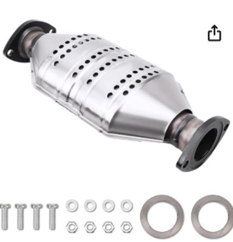Catalytic Converter Kit Compatible with Toyota Tacoma 1995 1996 1997 1998 1999 2000 2.7L 3.4L, Replace# 1845007020, 184500C020?645355?15826?EPA Compliant?