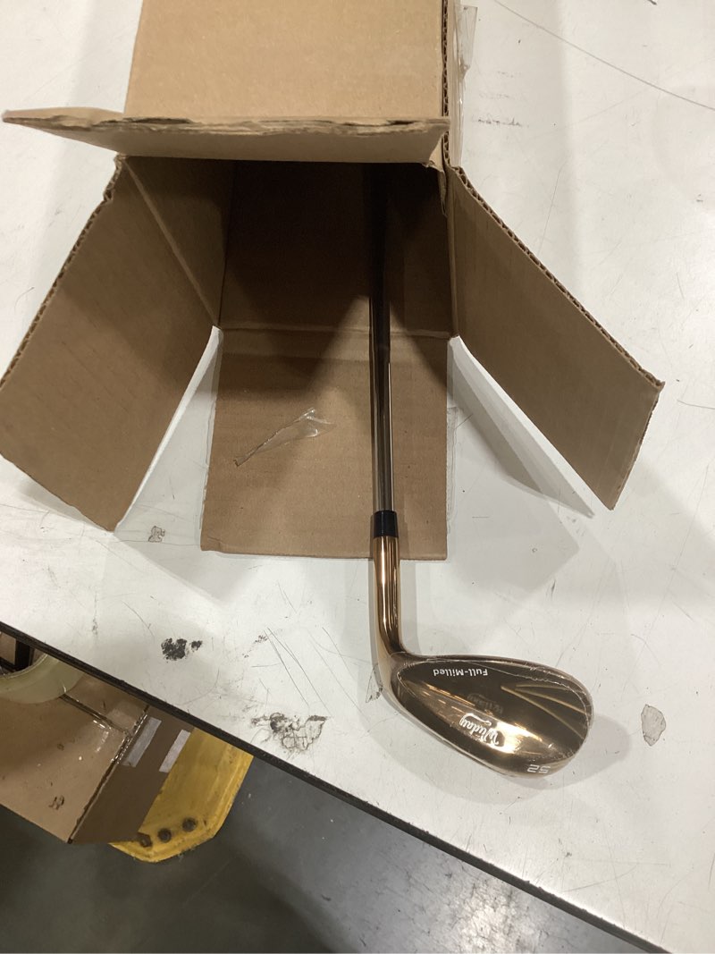 Condition photo showing Good Condition for golf wedges for men right hand 52/56/60 degree, full face cnc milled golf wedge set with gold & color coating, sand lob gap wedge with enhanced spin & control, premium grip golf club gift golden 56 degree