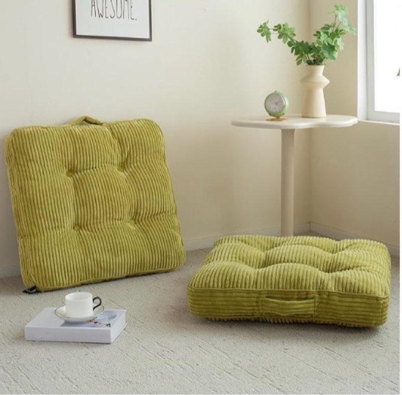 8" Washable Floor Pillow Cushion for Adults, Meditation Cushion Pillow, Large Square Floor Sitting, 