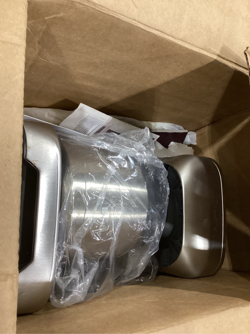 Condition photo showing As Is for breville bdc650bss grind control coffee maker with grinder, brushed stainless steel, thermal carafe