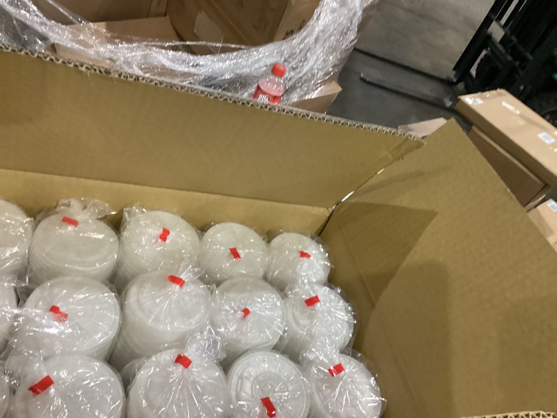 Condition photo showing As Is for Eco-Products GreenStripe Compostable Plastic Cup Sip Lids, Case of 1000, Fits 9oz & 12-24oz Cups, Made From PLA Renewable Plant Based Plastic, Clear For Visibility 1 Count (Pack of 1)