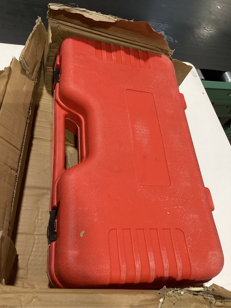 Condition photo showing As Is for kffkff crimping tool - battery-powered lug hydraulic crimper for awg12-2/0 terminals with