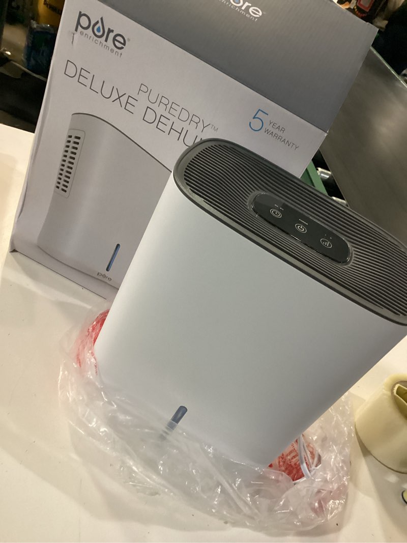 Condition photo showing Good Condition for pure enrichment 2-speed dehumidifier (for rooms 151- 400sq ft) white