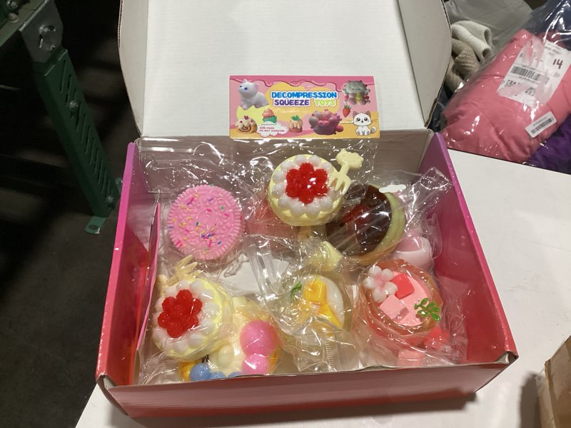 Condition photo showing New/Like New for taba squishies 10pack, ultra-realistic dessert cookies & cake squeeze toys fufu sticky squishies food texture stress relief sensory gift for kids, teens party favors, birthday gift,graduation gifts tabafood