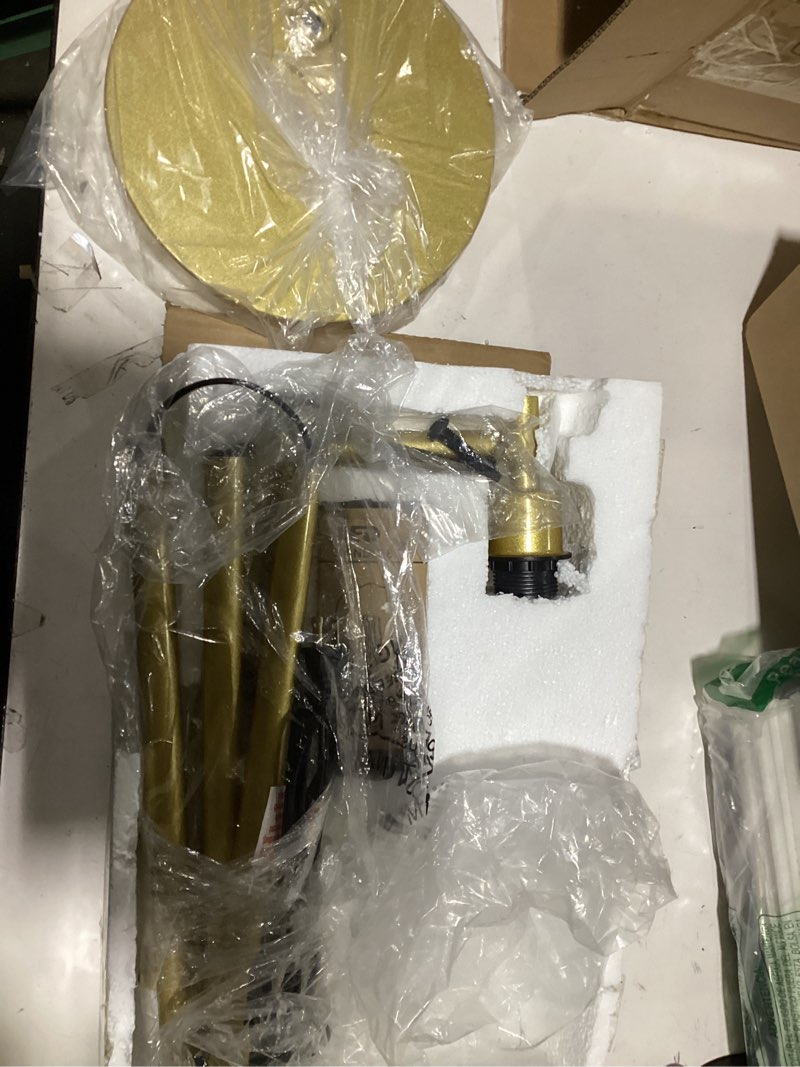 ?Upgraded?Dimmable Gold Floor Lamp for Living Room with Clear Glass Lampshade, Glass Modern Floor La