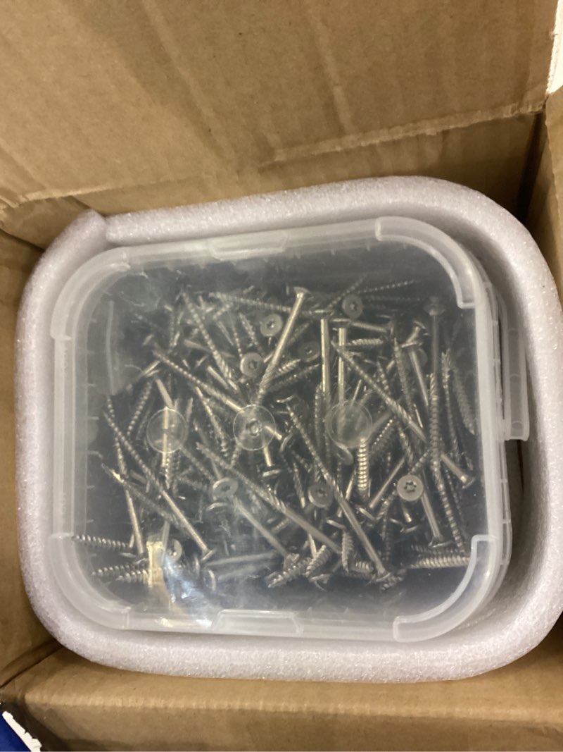 #10 x 3 Inch 410 Stainless Steel Deck Screws, 350Pcs Wood Screws T25 Star Bit